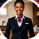 African hospitality professional in uniform